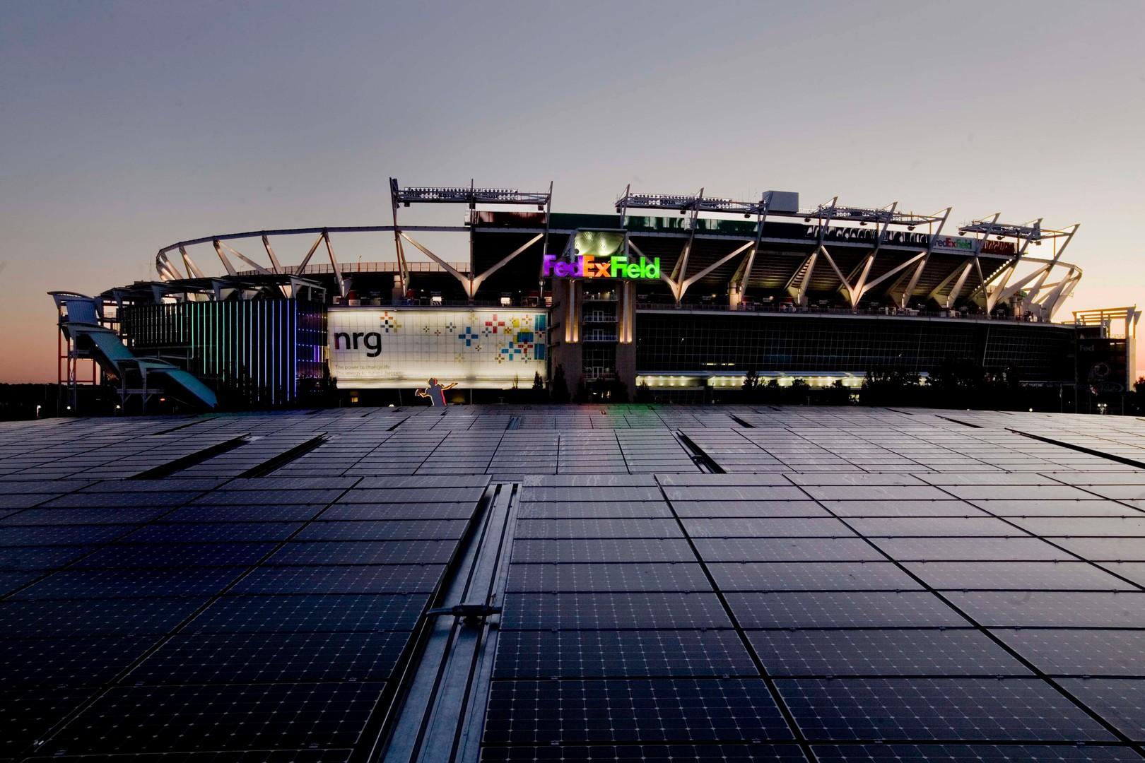 Solar Power Outside Stadium