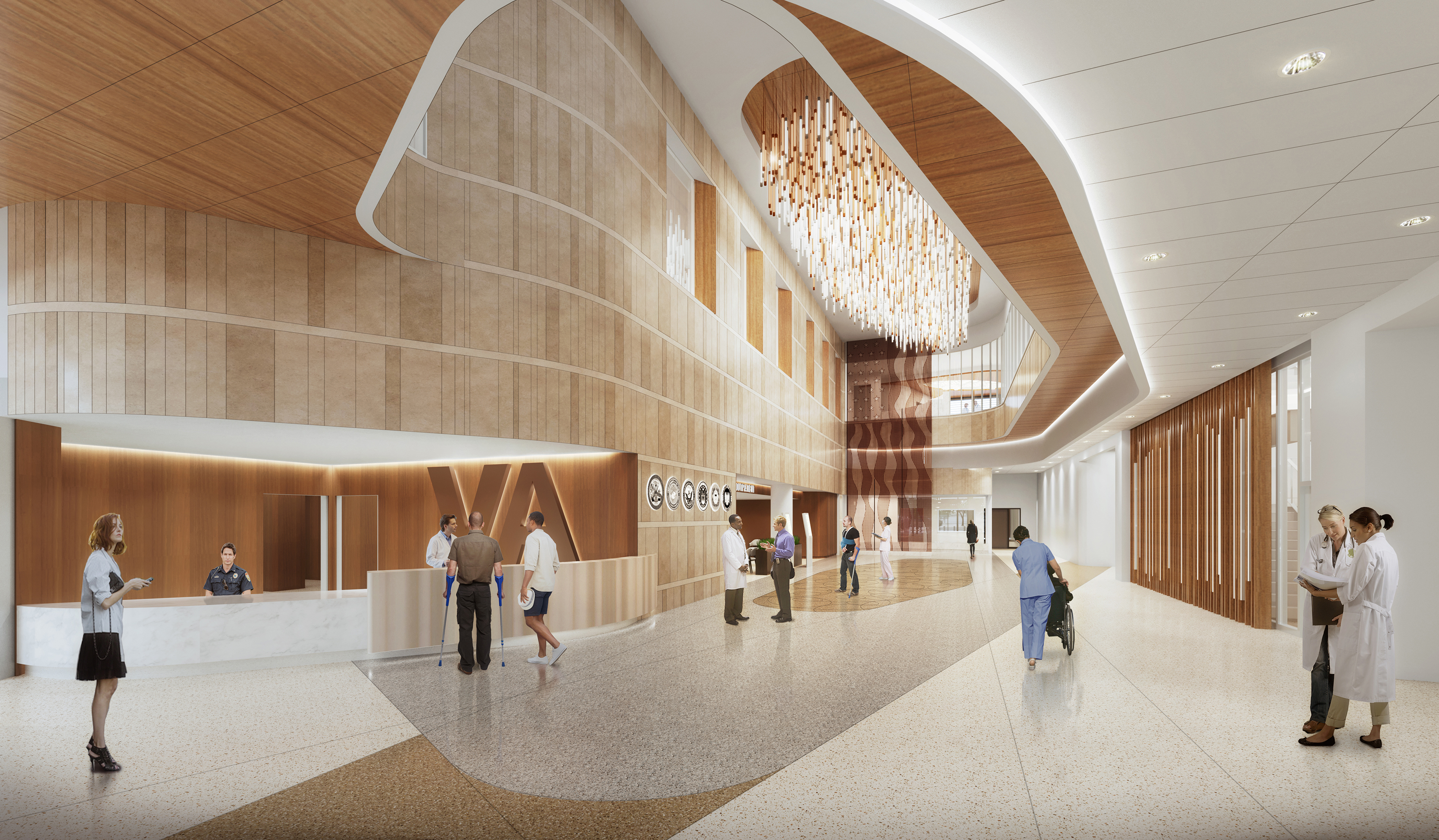 Interior Lobby of VA El Paso Health Care Center