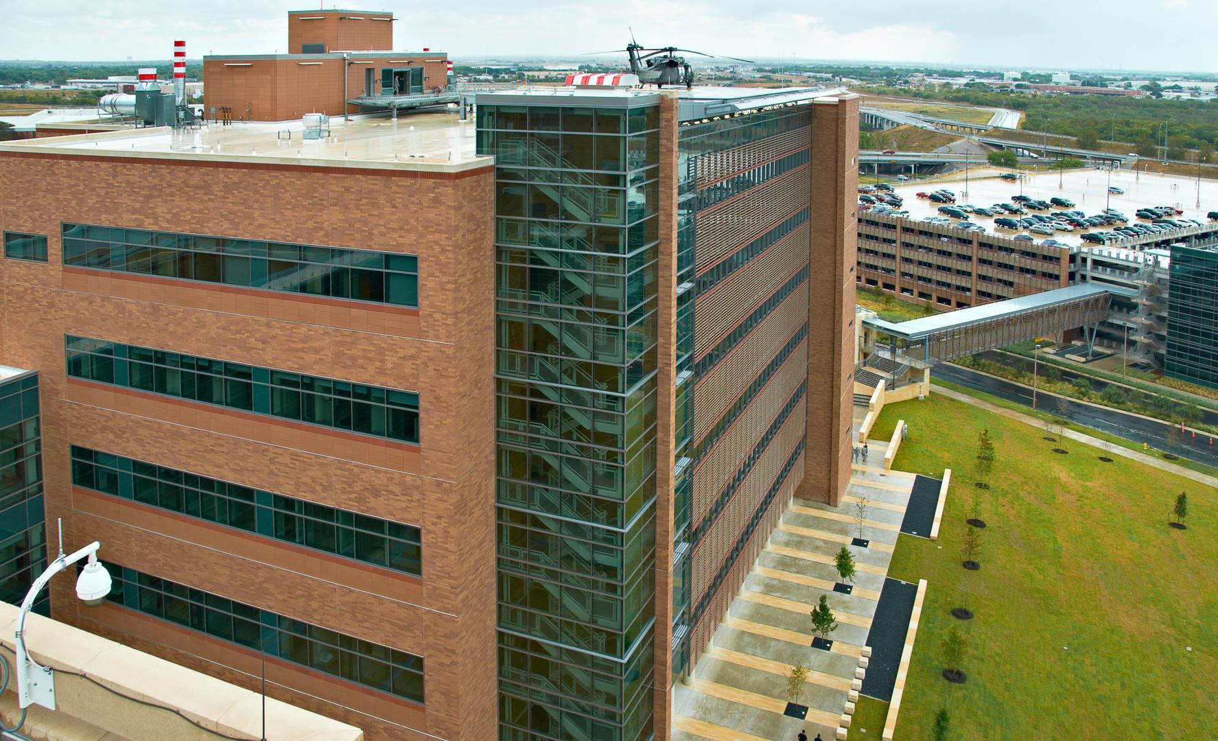 San Antonio Military Medical Center SAMMC helipad exterior