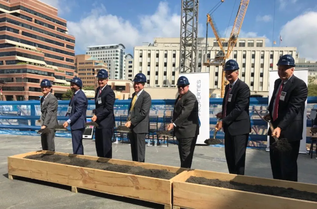 Groundbreaking ceremony at The Wilson and The Elm