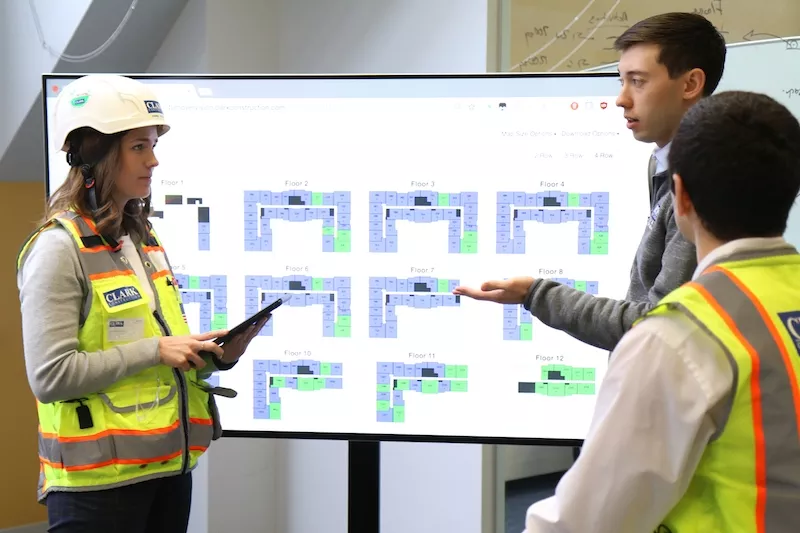 A jobsite dashboard is helping Clark Construction take the drudgery out of managing punch lists