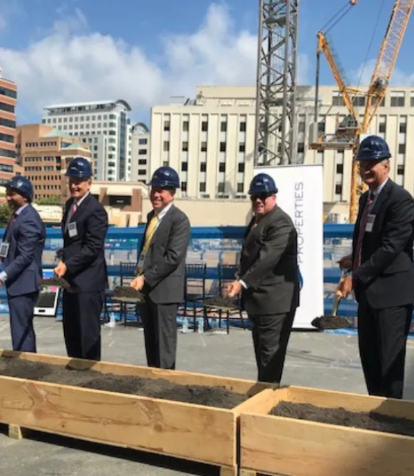 Groundbreaking ceremony at The Wilson and The Elm