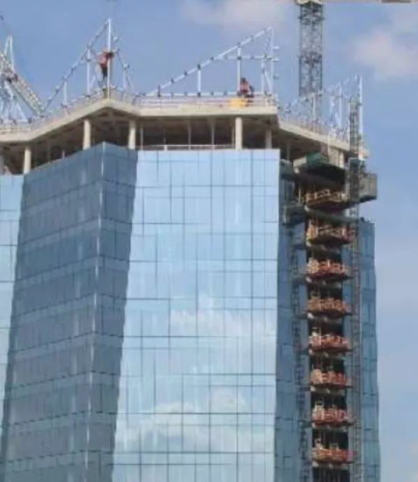 Time-lapse photos show Frost Bank Tower's construction progress through 2018