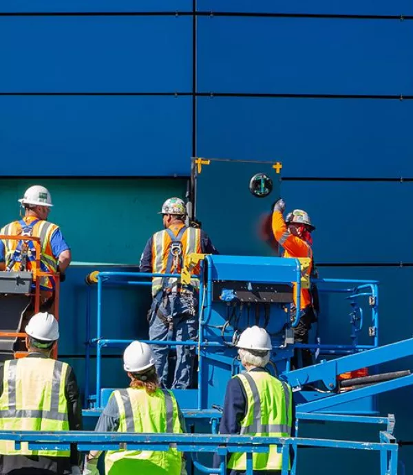 Final Piece of Glass is Installed on the Pacific Visions Wing