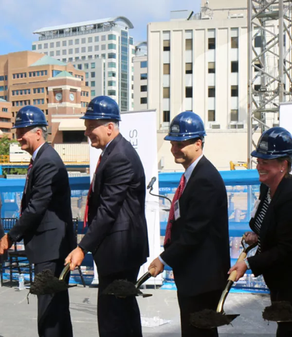 Maryland Governor Larry Hogan joins Clark and Carr at 7272 Wisconsin Avenue Groundbreaking